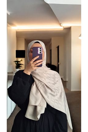 شال بژ زنانه پنبه ای Lavena scarfs - کد 934138167