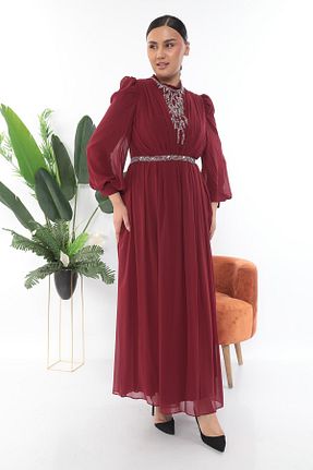 لباس زرشکی زنانه رگولار MİSS DİAMOND - کد 930422999