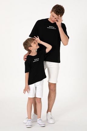 تیشرت مشکی مردانه یقه دوچرخه U.S. Polo Assn. - کد 857636286