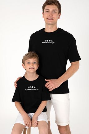 تیشرت مشکی مردانه یقه دوچرخه U.S. Polo Assn. - کد 857636286