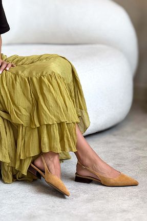 بابت قهوه ای زنانه جیر NİŞANTAŞI SHOES - کد 941981375