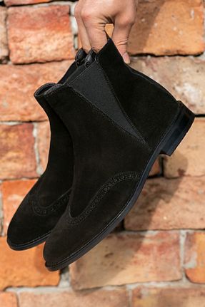بوت / نیم بوت مشکی مردانه جیر Deery - کد 77629098