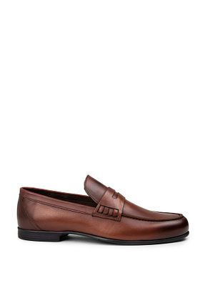 کفش لوفر متالیک مردانه چرم خالص Deery - کد 884183014