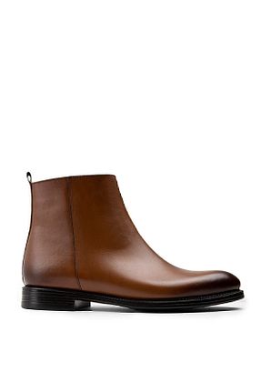 بوت / نیم بوت قهوه ای مردانه چرم خالص Deery - کد 410061427