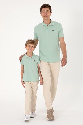 پولوشرت سبز مردانه پنبه ای U.S. Polo Assn. - کد 935585433