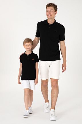 پولوشرت مشکی مردانه پنبه ای U.S. Polo Assn. - کد 905147364