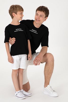 تیشرت مشکی بچه گانه یقه دوچرخه U.S. Polo Assn. - کد 852127935