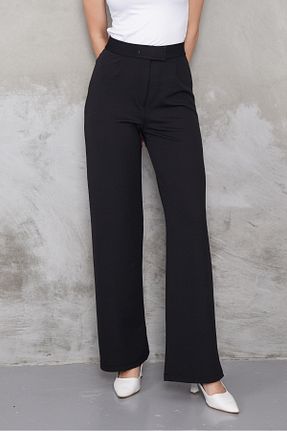 شلوار مشکی زنانه پنبه - پلی استر - الاستین macharel jeans - کد 942064742