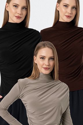بلوز رنگی زنانه ساده VODENS - کد 899155949