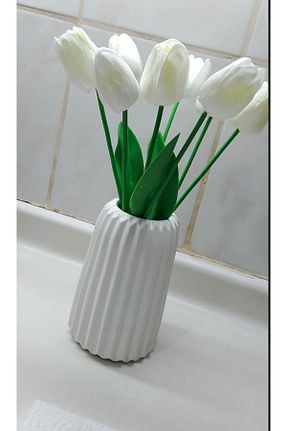 گلدان سفید Beton elvanhobi - کد 839606335
