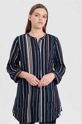 لباس سایز بزرگ سرمه ای زنانه بافتنی BUTİK MUSON - کد 924517212