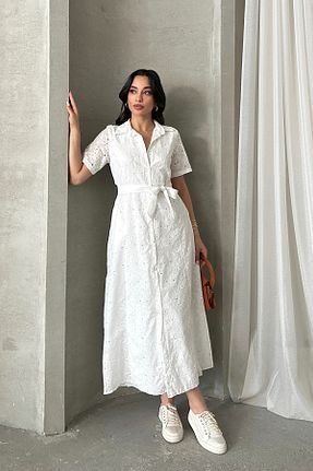 لباس سفید زنانه بافتنی ASEDE - کد 930611694