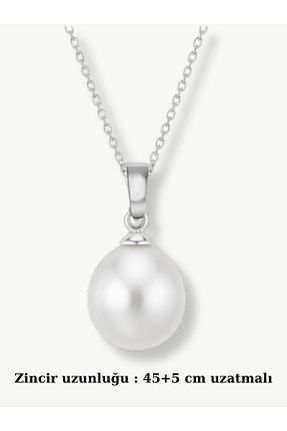 گردنبند مروارید سفید مروارید آب شیرین bymissmücevherat - کد 675890362