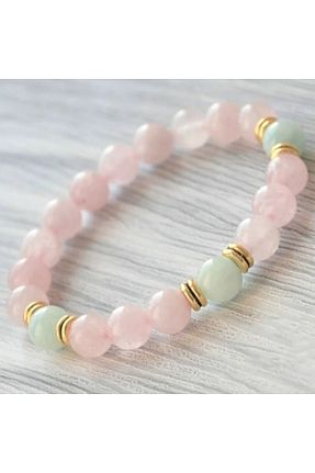 دستبند جواهر صورتی زنانه سنگ طبیعی Padore Accessory - کد 666987533