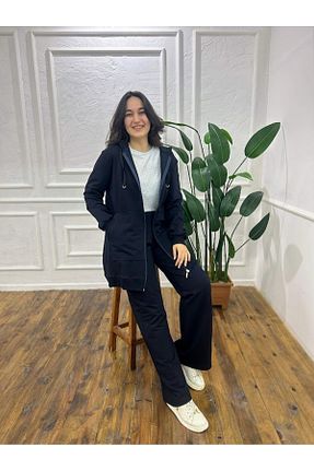 شلوار کرمگن سرمه ای زنانه رگولار Butik - کد 923474193