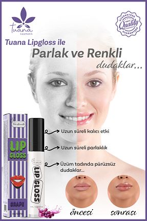 براق کننده لب بنفش Tuana Kozmetik - کد 814116107