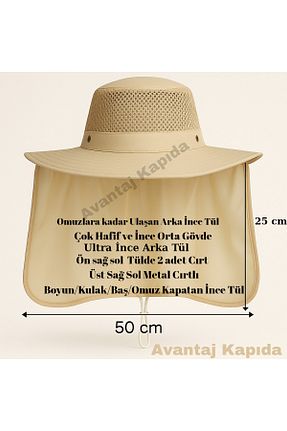 کلاه بژ زنانه Avantaj Kapıda - کد 933143410