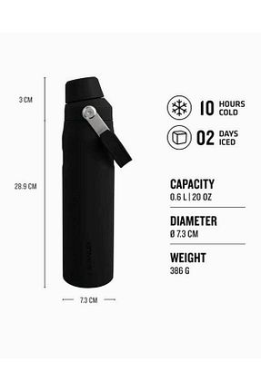 قمقمه ورزشی مشکی استیل (فولاد) Stanley - کد 850553298