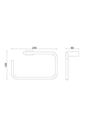 آویز حمام سفید ÇELİK BANYO - کد 310982662