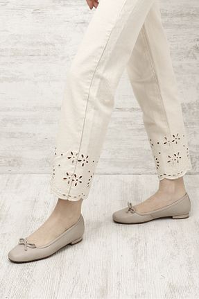 بابت بژ زنانه چرم خالص GÖNDERİ(R) - کد 879021067