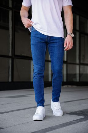 شلوار جین آبی مردانه پاچه تنگ Ser Joven - کد 90353102