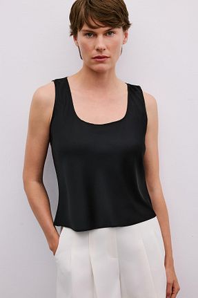 بلوز مشکی زنانه ساده Rue - کد 920559260
