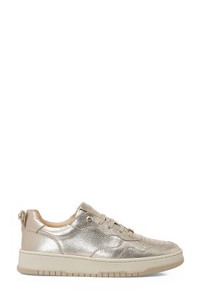 کفش اسنیکر طلائی زنانه بند دار Nine West - کد 917777879