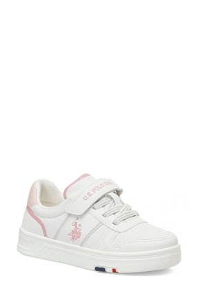 کفش اسنیکر سفید بچه گانه چسبی U.S. Polo Assn. - کد 894018722