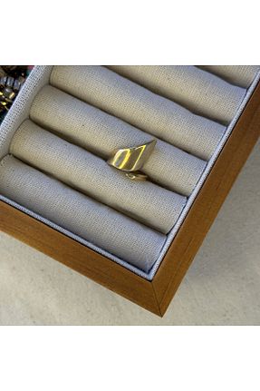 انگشتر استیل (فولاد) طلائی زنانه استیل (فولاد) Neri Accessories - کد 929865126