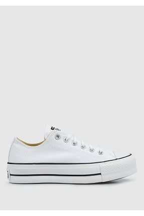 کفش اسنیکر سفید زنانه بند دار Converse - کد 4921578