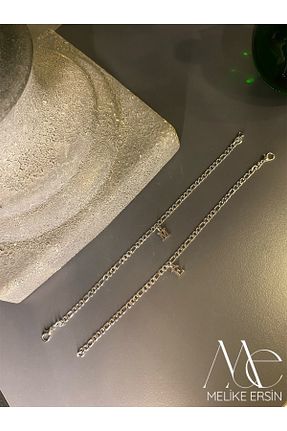 دستبند استیل (فولاد) طوسی زنانه استیل ضد زنگ MELİKE ERSİN - کد 940975680