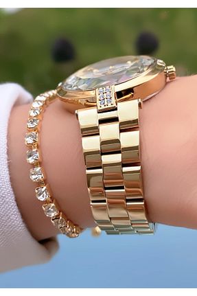 ساعت مچی طلائی زنانه 36-40 میلی متر Daniel Klein - کد 355086698