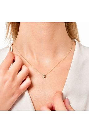 گردنبند طلا زرد زنانه 14 عیار Altınbaş - کد 794055683