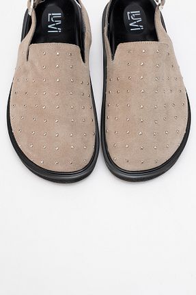 صندل بژ زنانه پاشنه تخت luvishoes - کد 942495074