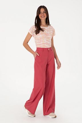 شلوار قرمز زنانه بافتنی U.S. Polo Assn. - کد 942497392