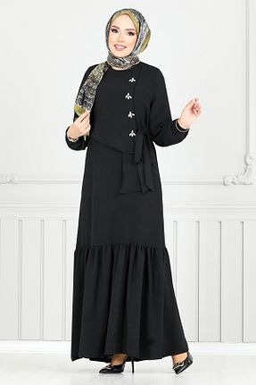 لباس حجاب مشکی زنانه رگولار ModaMerve - کد 942520542