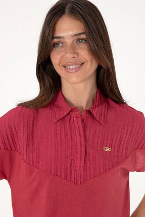 پولوشرت قرمز زنانه پلی استر U.S. Polo Assn. - کد 942497350