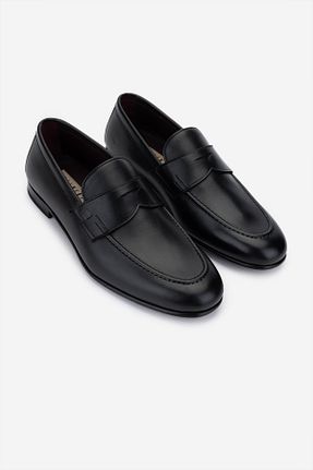 کفش کلاسیک مشکی مردانه چرم خالص Valmenti - کد 942499802