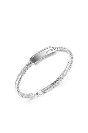 دستبند جواهر طوسی مردانه استیل (فولاد) Guess - کد 896484999