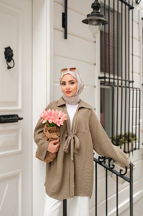کیمونو و کافتان سبز زنانه پنبه ای LOCCO - کد 942523852