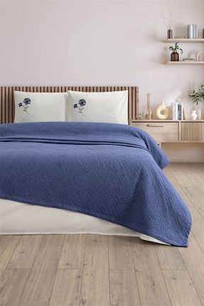 پیکه و ست پیکه دونفره آبی پنبه ای Sevim - کد 942528373