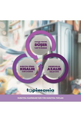 عطر و رایحه لباسشویی Topimania Yün Kurutma Topları - کد 942550385