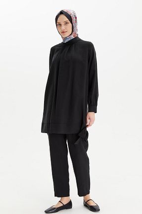 ست بالاتنه و پائین تنه حجاب مشکی زنانه اورسایز Setrms - کد 942534847
