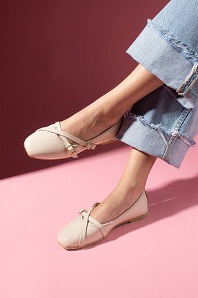 بابت بژ زنانه چرم لاکی FUGA MODA - کد 942559468
