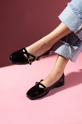 بابت مشکی زنانه چرم لاکی FUGA MODA - کد 942559478