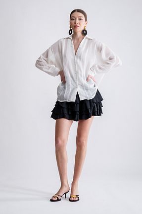 پیراهن سفید زنانه اورسایز SEPANU COLLECTION - کد 942595462