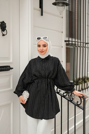 پیراهن حجاب مشکی زنانه رگولار LOCCO - کد 942586460