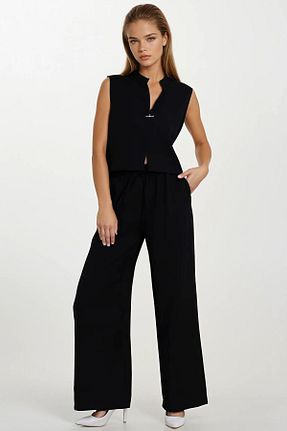 ست بالاتنه و پائین تنه رنگی زنانه بافتنی VAGGON - کد 942699891