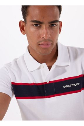 پولوشرت سفید مردانه پنبه ای Guess - کد 942723236