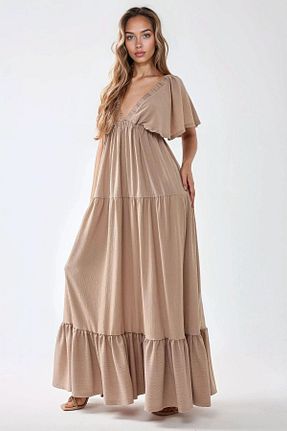 لباس قهوه ای زنانه بافتنی Hiccup - کد 942797315
